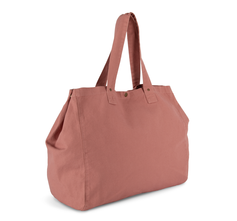 KI3208 - Shopper van verwassen katoen