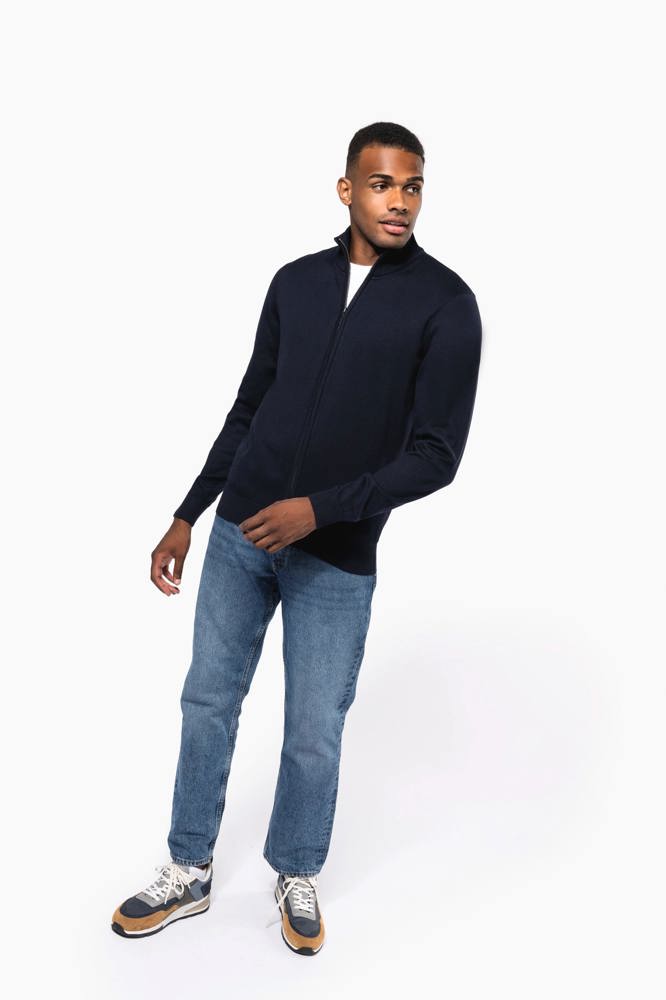 K961 - Heren cardigan met rits