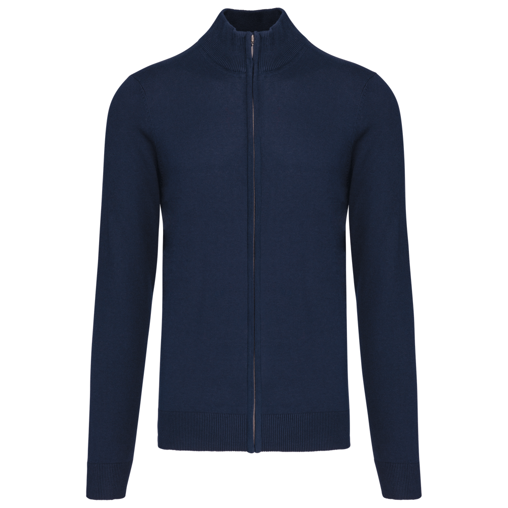 K961 - Heren cardigan met rits - Navy