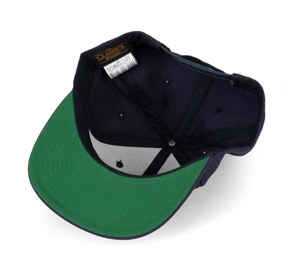 KP910 - Flexfit pet met platte zonneklep - 6 panelen - navy