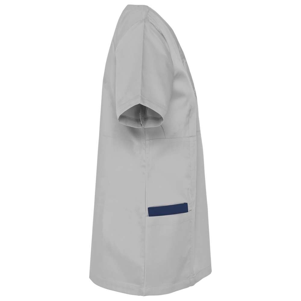 WK506C - Damesblouse in polykatoen met drukknopen