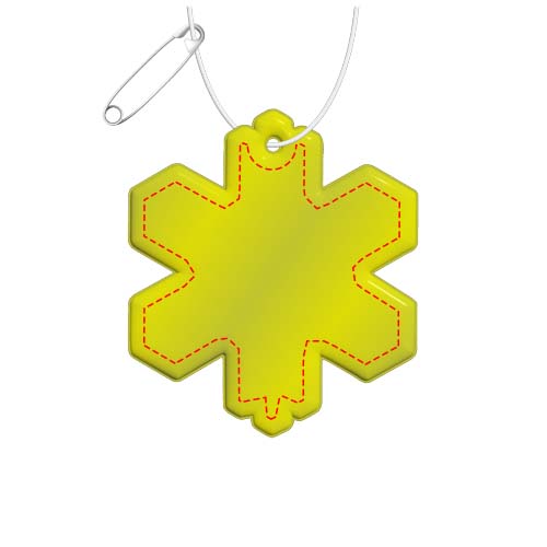 RFX™ H-10 reflecterende pvc hanger met sneeuwvlok