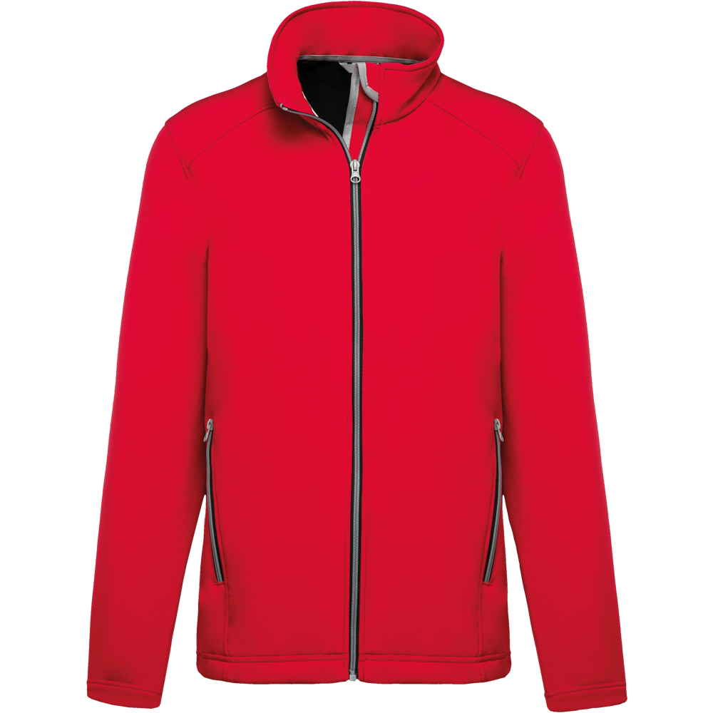 K424 - 2-laagse herensoftshelljas - Red