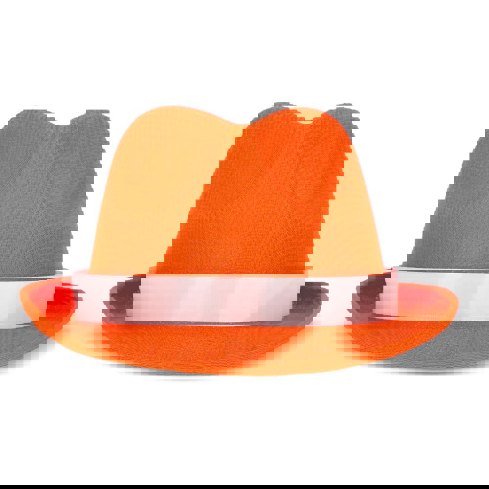 Polyester hoed met band