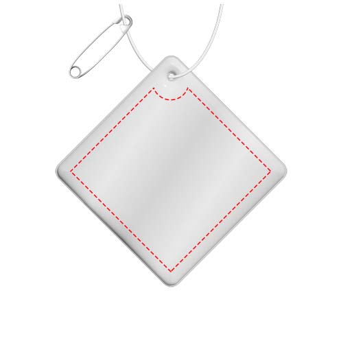 RFX™ H-09 kleine reflecterende pvc hanger met diamant
