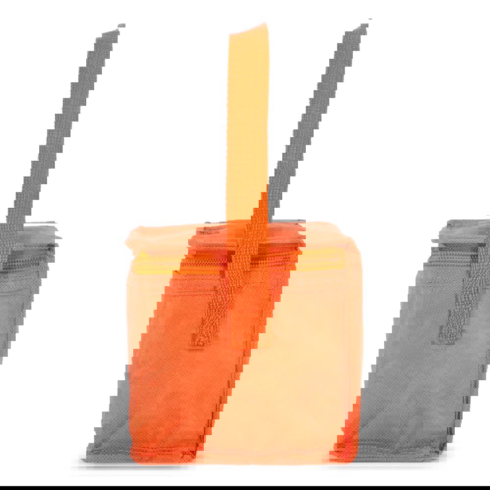 R-PET koeltas voor 6 blikjes, non-woven, 20 x 13 x 12,5 cm, 75 g/m²