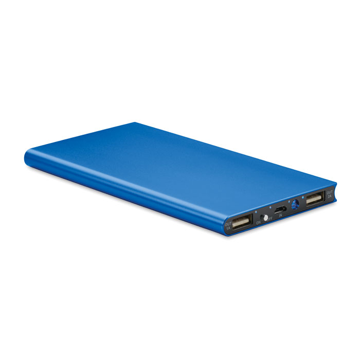 POWERFLAT8 - PowerBank 8000 mAh - Royal Blauw