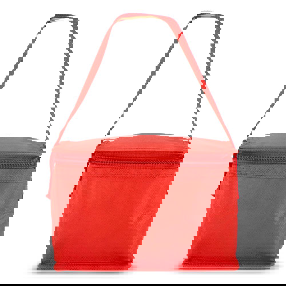 R-PET koeltas voor 6 blikjes, non-woven, 20 x 13 x 12,5 cm, 75 g/m²