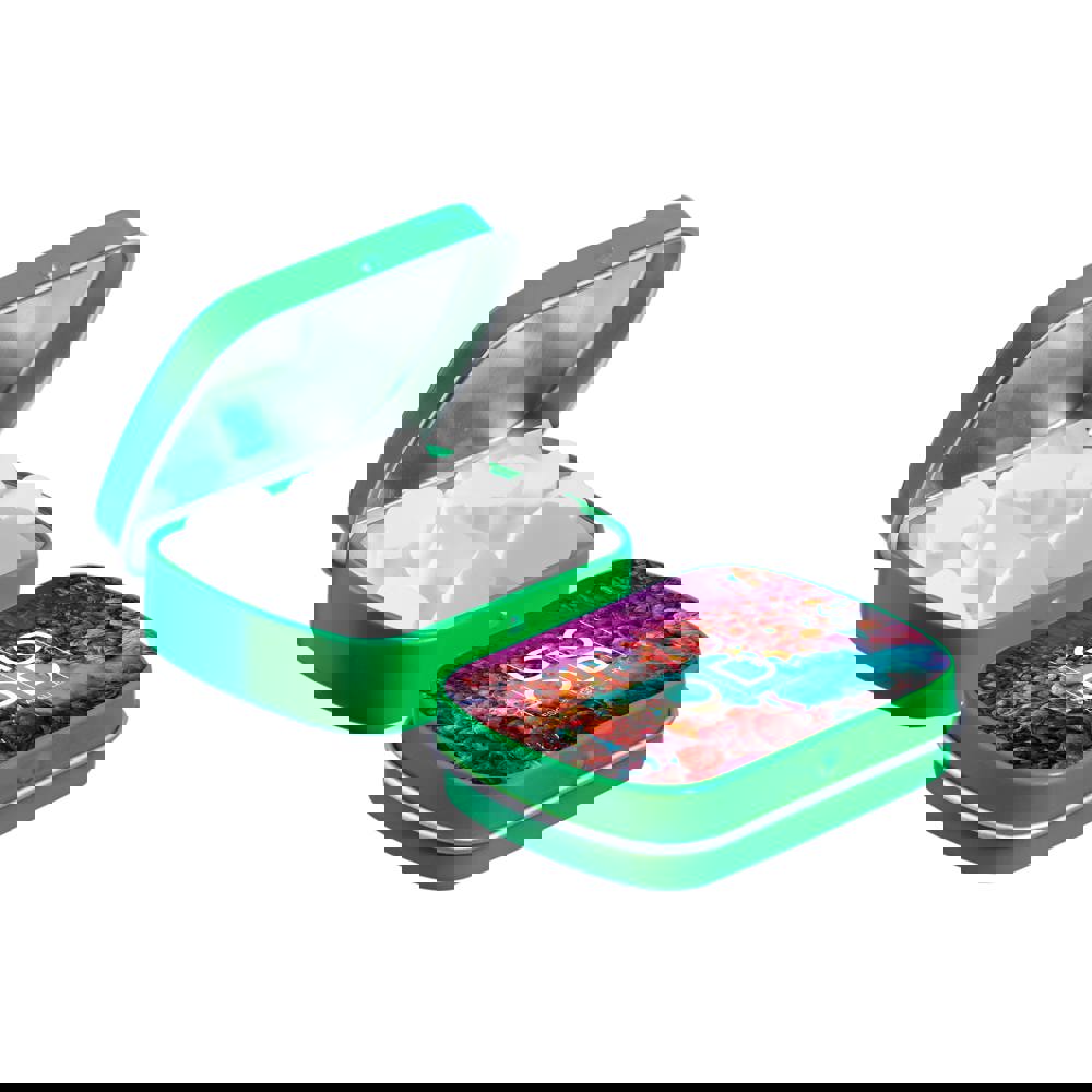 Mini scharnierblikje met vorm pepermunt