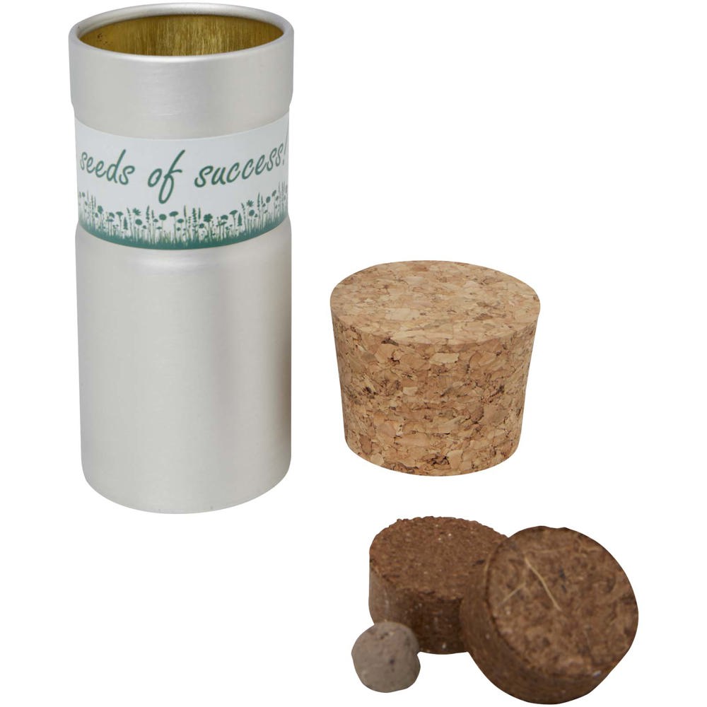 Hey Pots tuin voor op het bureau met kruidenmix, set van drie