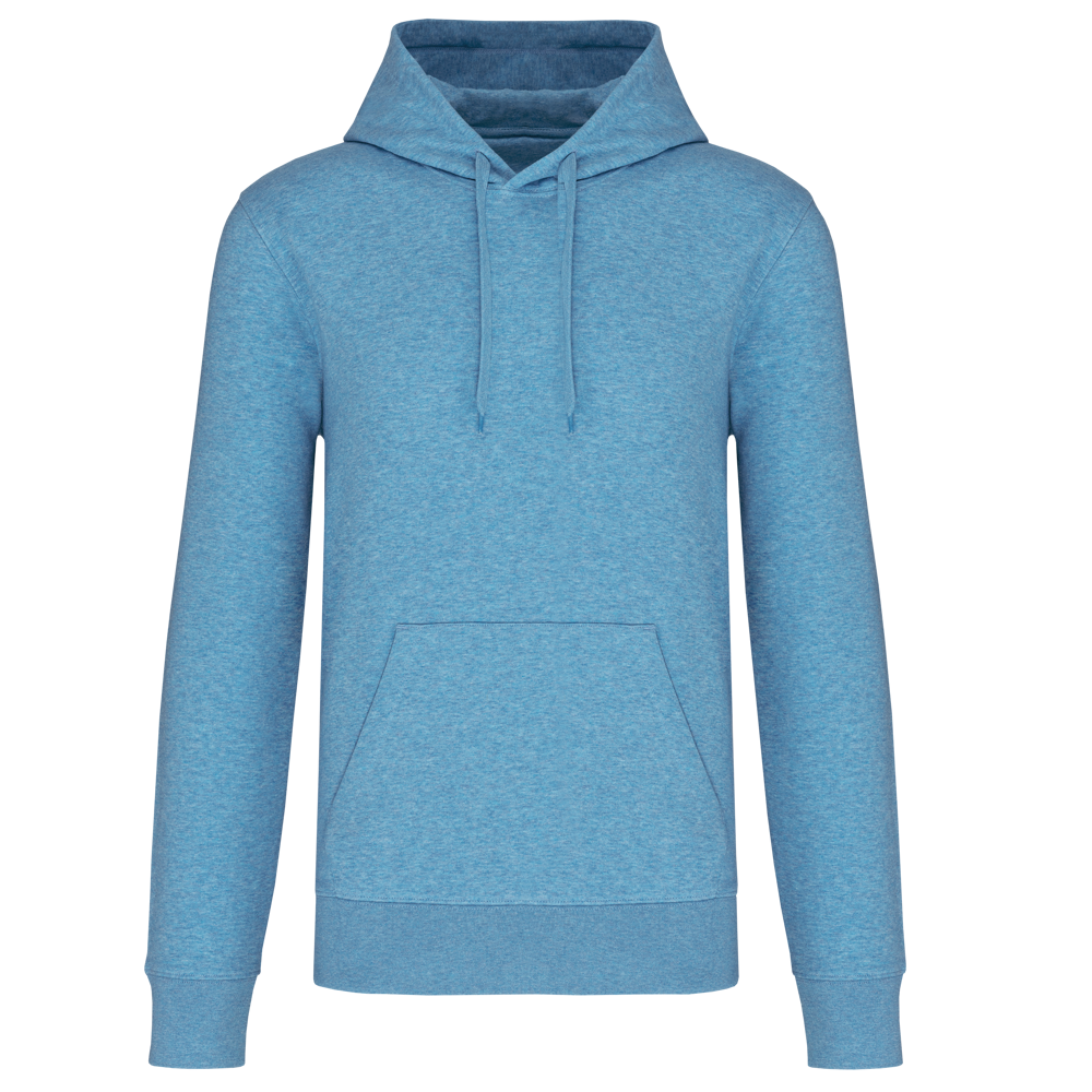 - Ecologische herensweater met capuchon - Cloudy blue heather