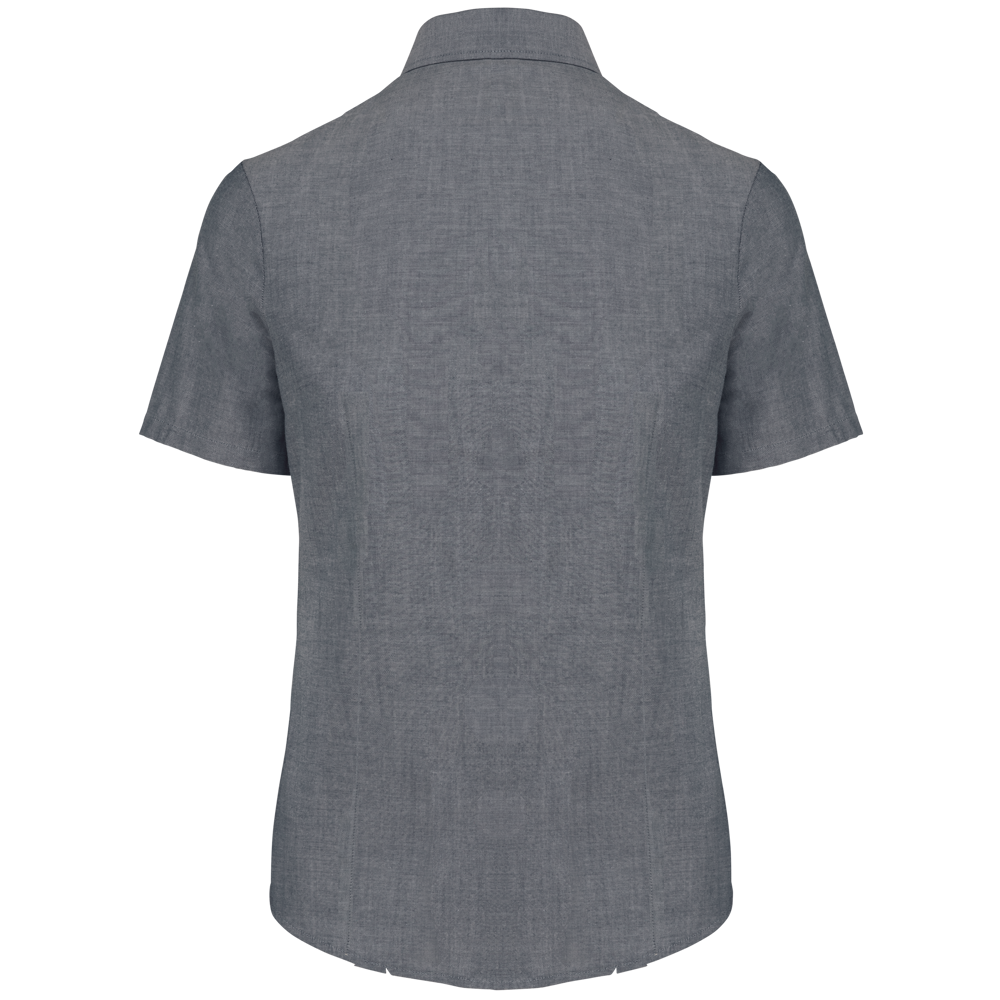 K536C - Dames Oxford blouse korte mouwen