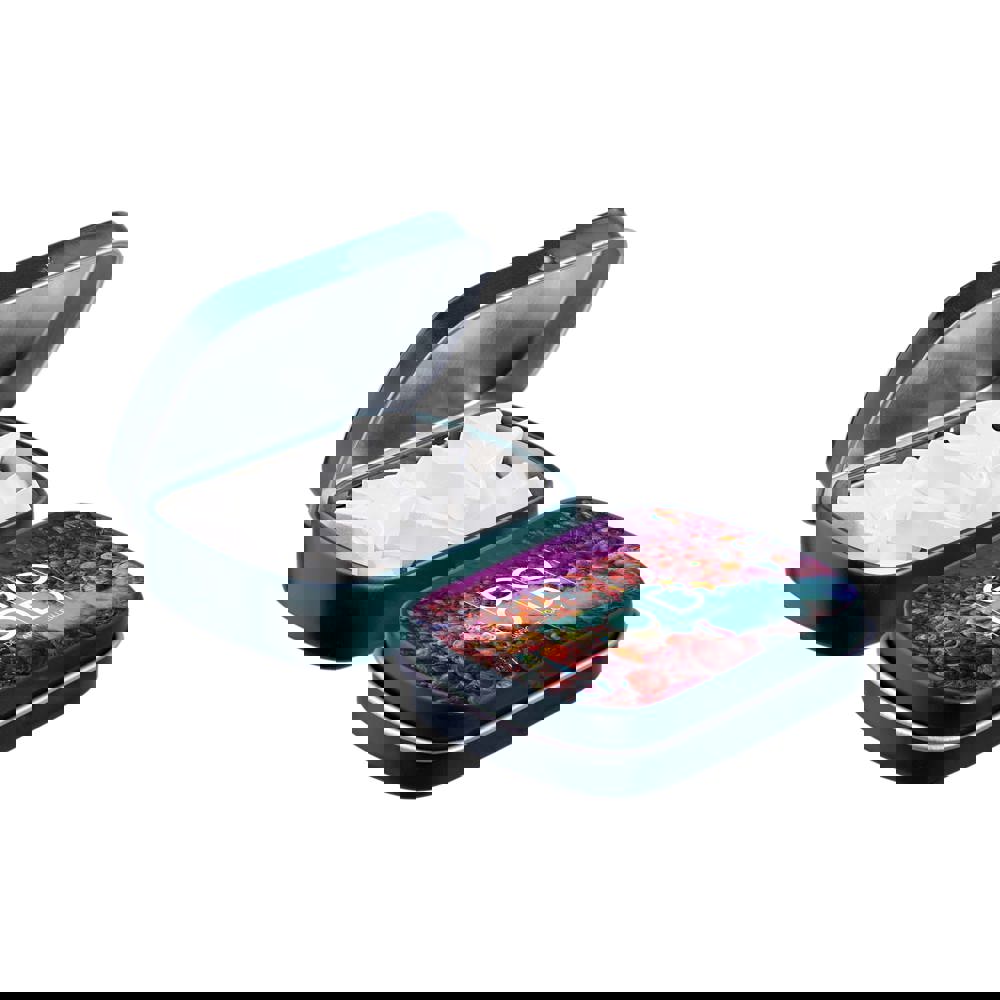 Mini scharnierblikje met vorm pepermunt - donkergroen