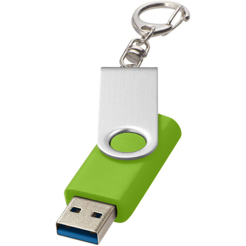 Rotate USB 3.0 met sleutelhanger - Lime