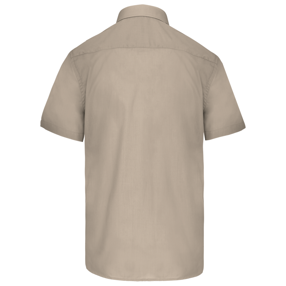 K551C - Overhemd in onderhoudsvriendelijk polykatoen-popeline korte mouwen heren