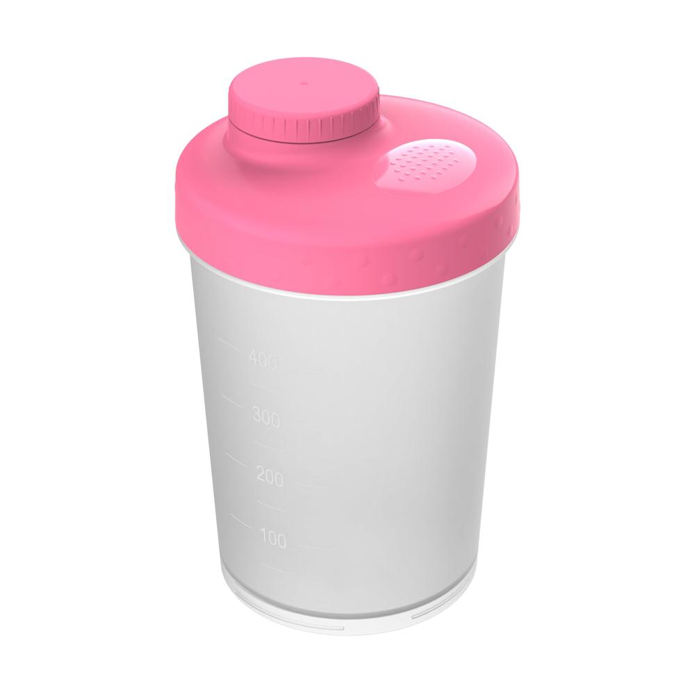 Shaker "Energie", 0,40 l - Transparant/roze