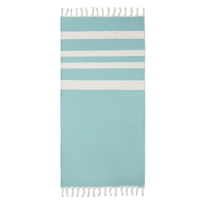 AGOURA - Hammam handdoek 140 gr/m² - Turquoise