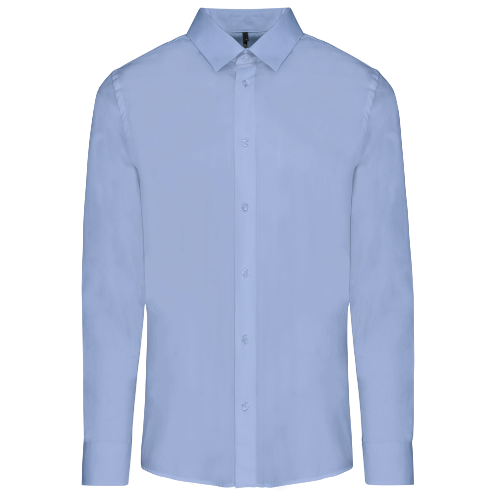 - Herenoverhemd in popeline met lange mouwen - Bright Sky