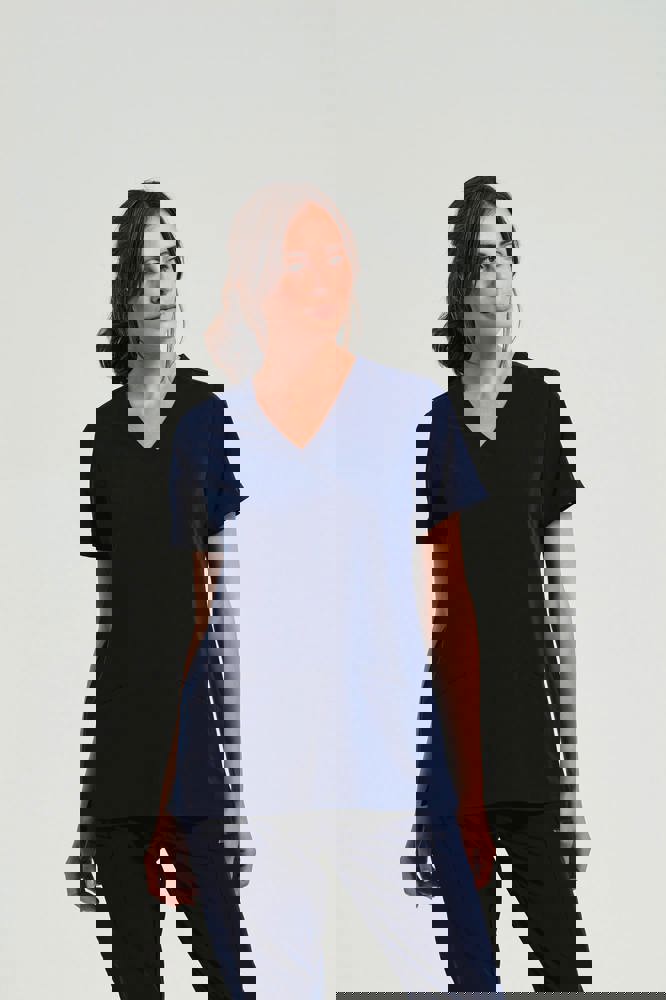 NN310X - Stretch tuniek met korte mouwen voor dames