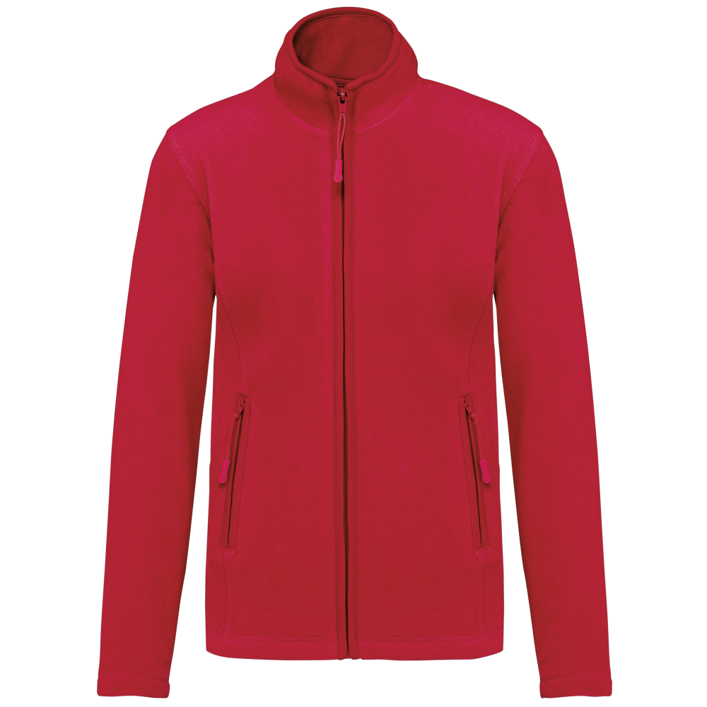 - Microfleece met rits dames - Red