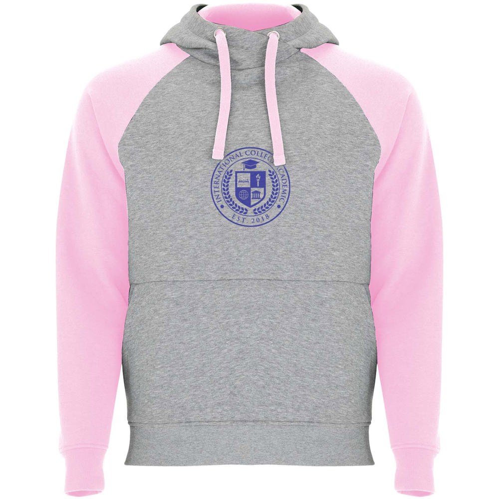 Badet 280 g/m² tweekleurige kinderhoodie