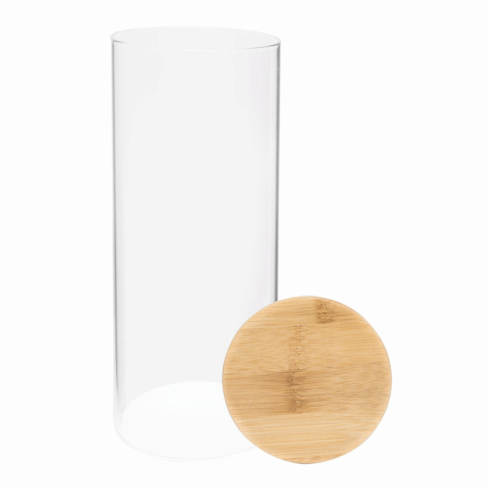 ECO STORAGE L - Glazen voorraadpot, kruiden enz., inhoud ca. 850 ml.