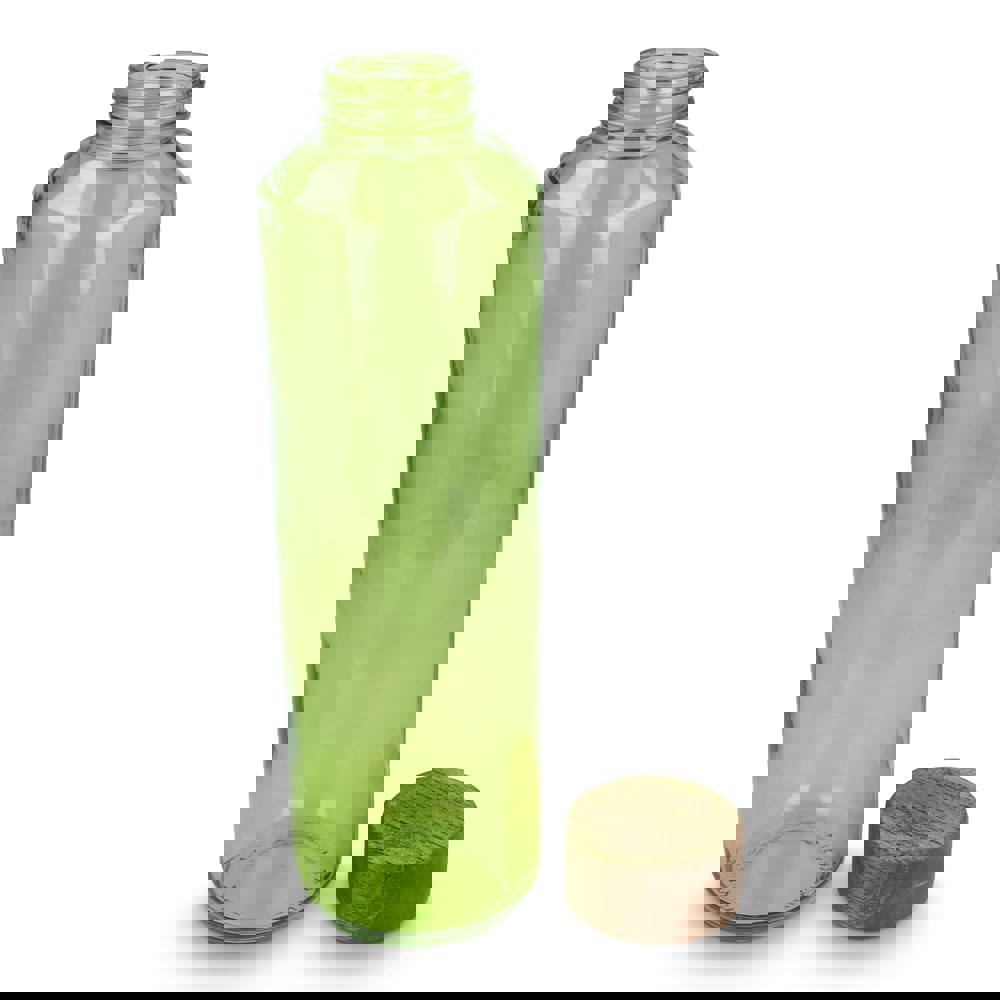 InSideOut Gerecyclede glazen Waterfles ReuuZ met houten dop 650 ml