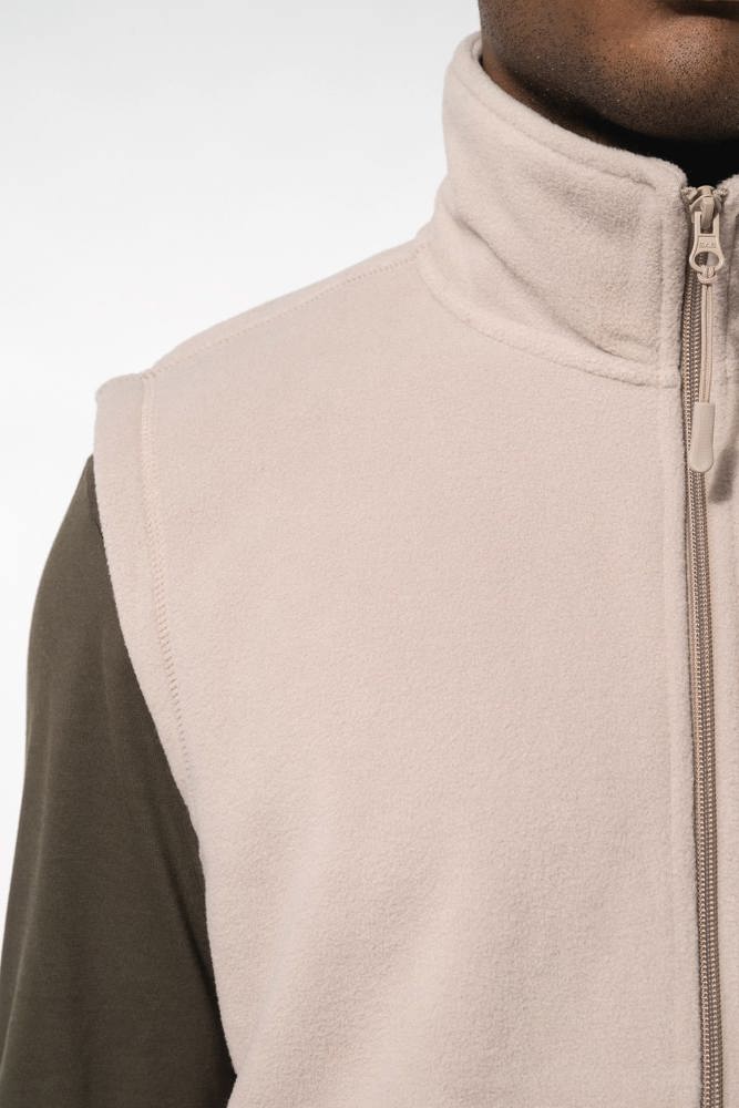 K913 - Bodywarmer van microfleece heren