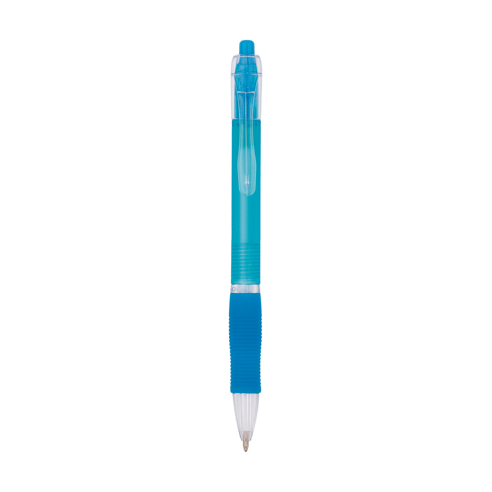 Click pen - Lichtblauw - blauwe inkt