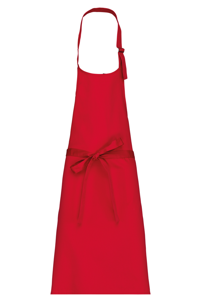 K895 - Katoenen schort zonder zak - Red