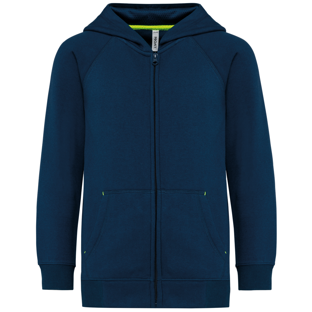 PA386 - Kinder fleece hoodie met rits