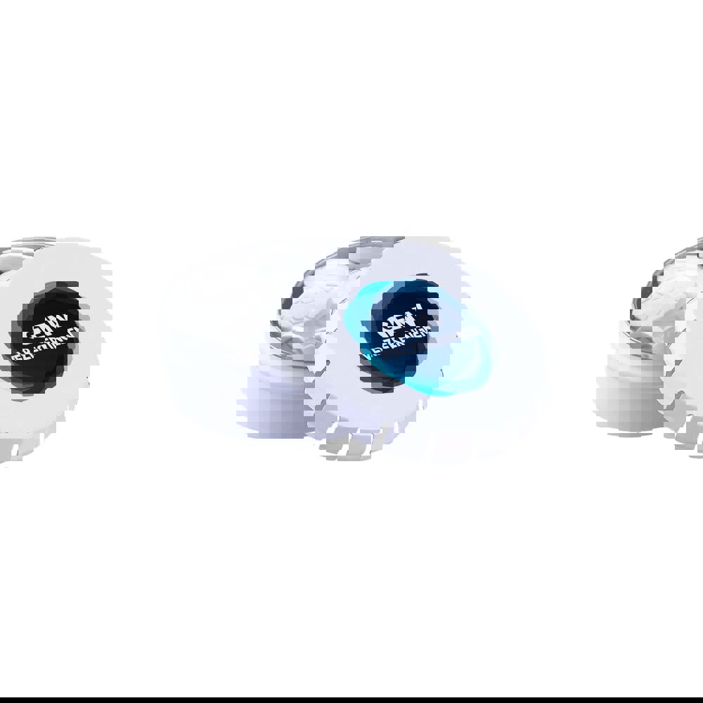 Mini clic-clac blikje met vorm pepermunt - Wit