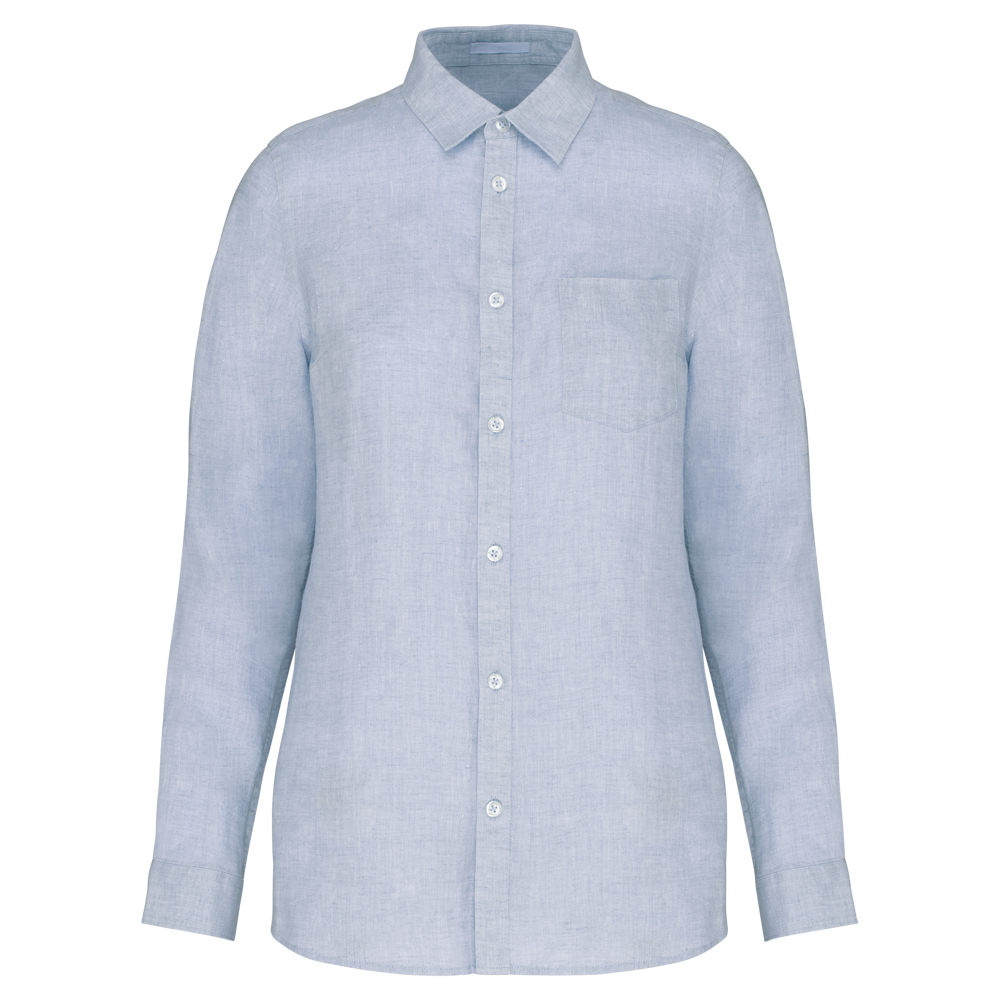 SP505 - Linnen damesblouse - Linen Blue