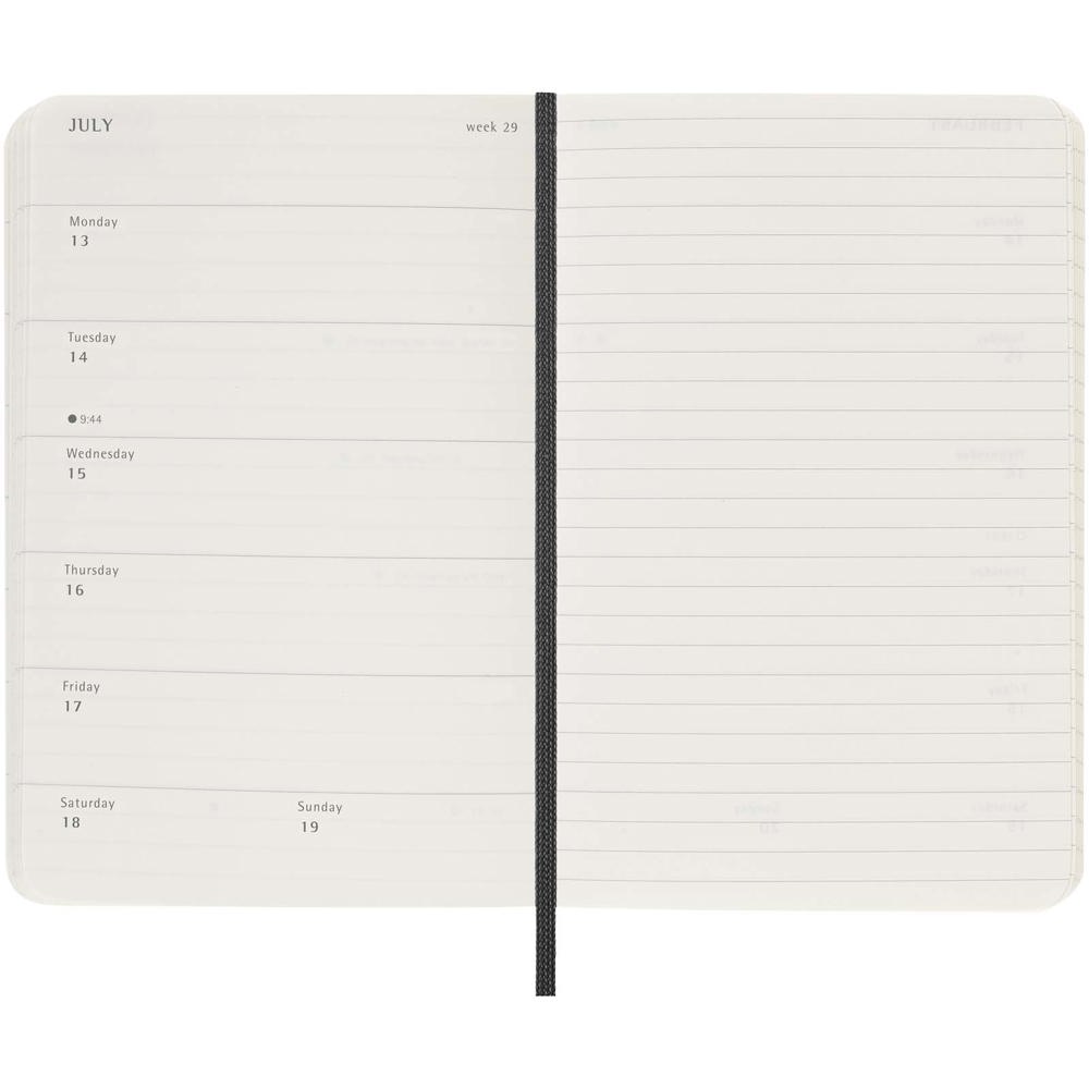 Moleskine pocket week-agenda voor 12 maanden met zachte kaft