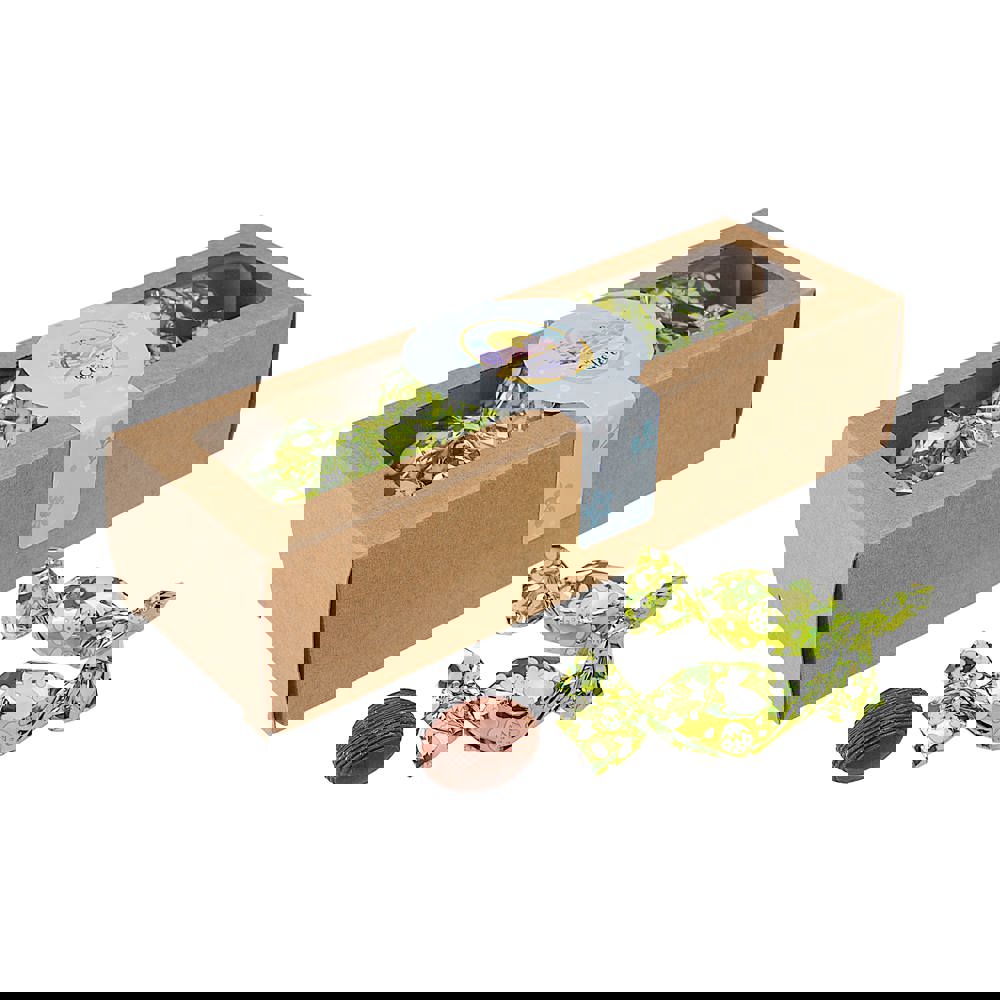 Kraftdoosje met venster - bruin