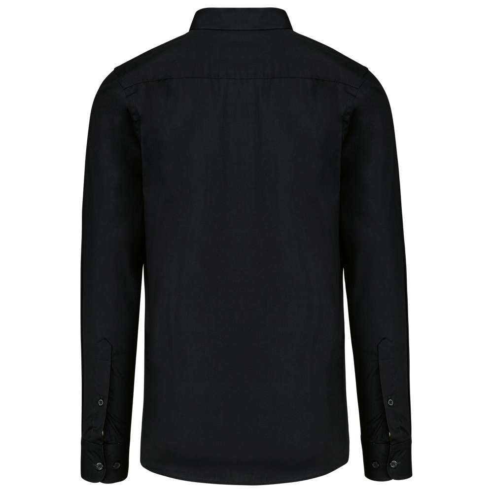 K513C - Herenoverhemd in popeline met lange mouwen