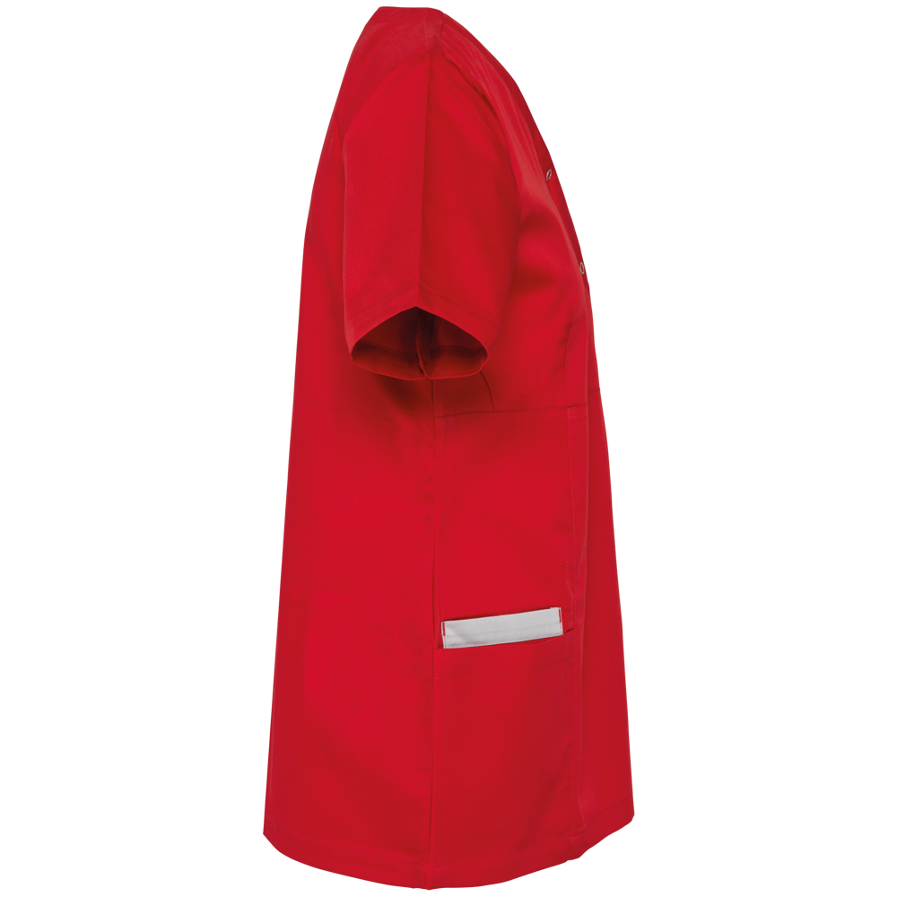 WK506C - Damesblouse in polykatoen met drukknopen