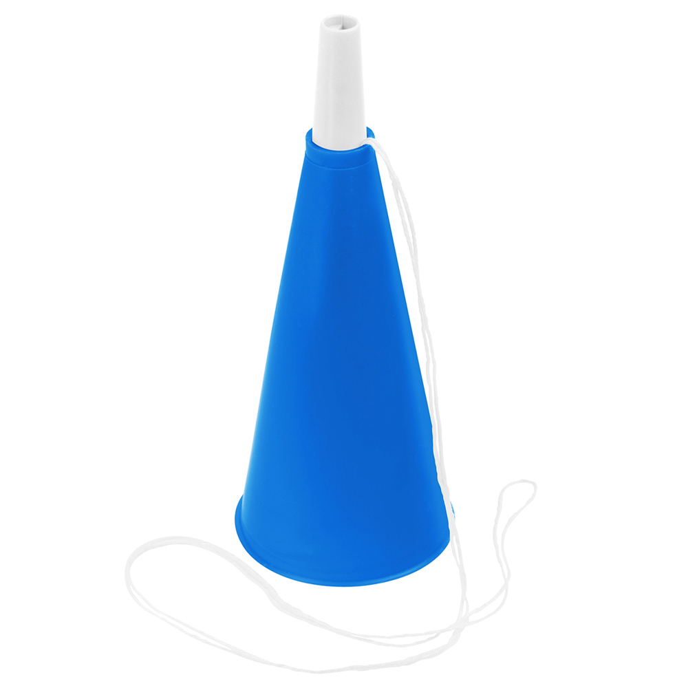 Fan trompet - blauw/wit