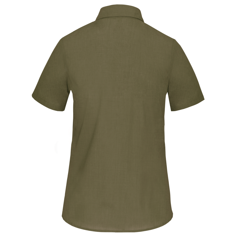 K548C - Overhemd in onderhoudsvriendelijk polykatoen-popeline korte mouwen dames