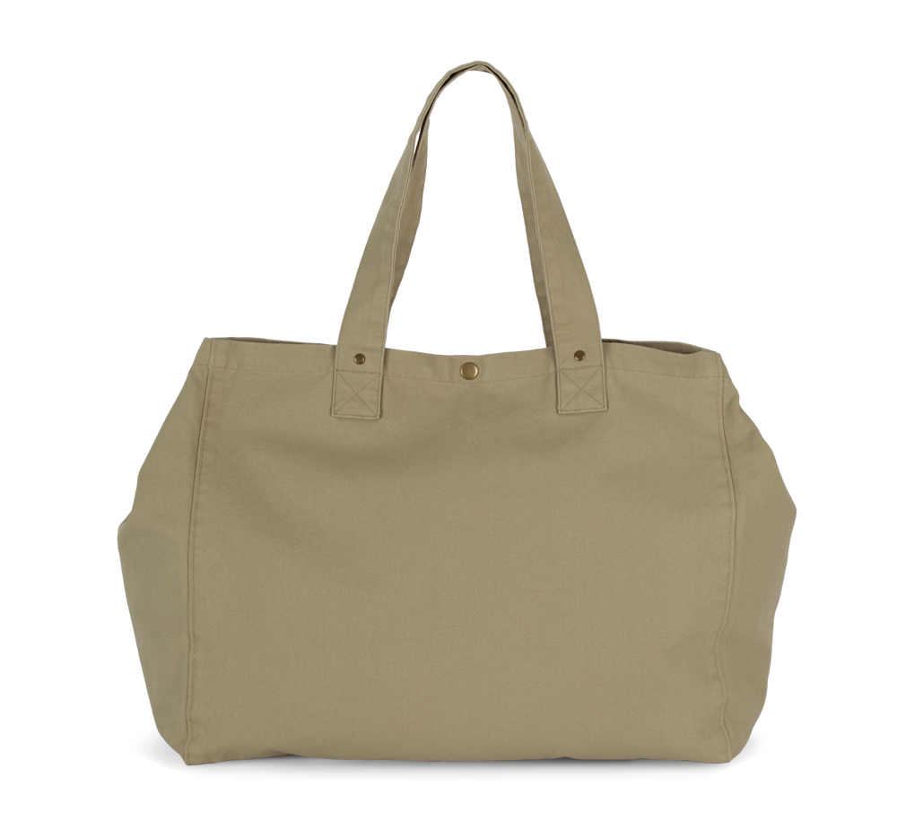 KI3208 - Shopper van verwassen katoen