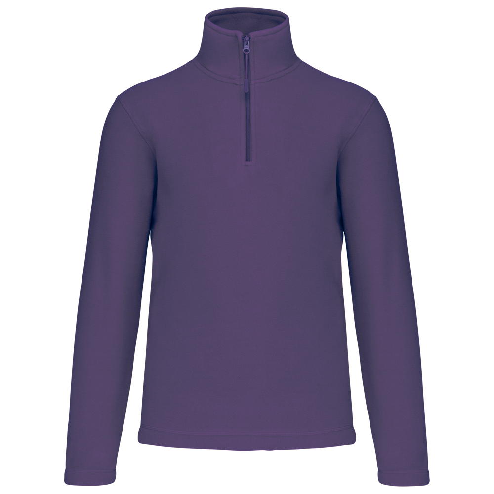 - Enzo - Fleece met ritskraag - Purple