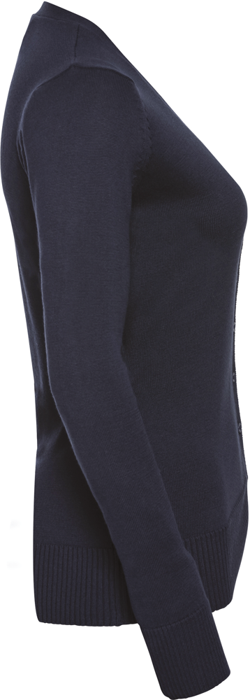 RU715F - Ladies' gebreid vest met V-hals