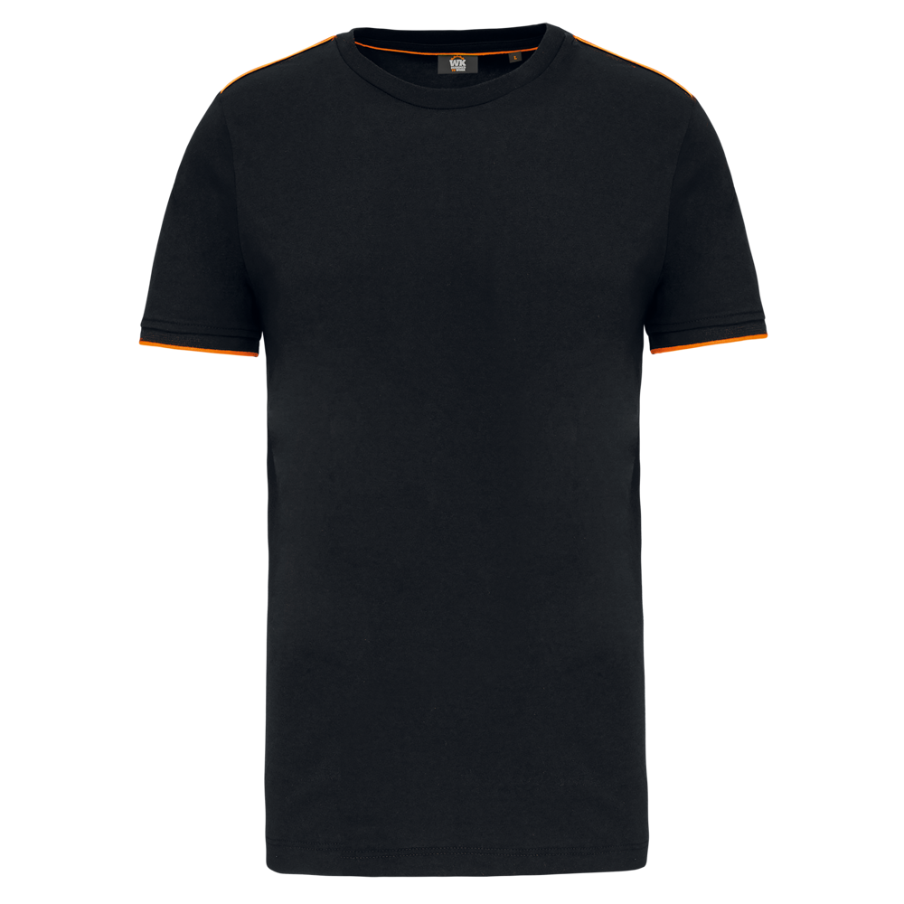 WK3020 - T-shirt Day To Day korte mouwen - Black / Orange