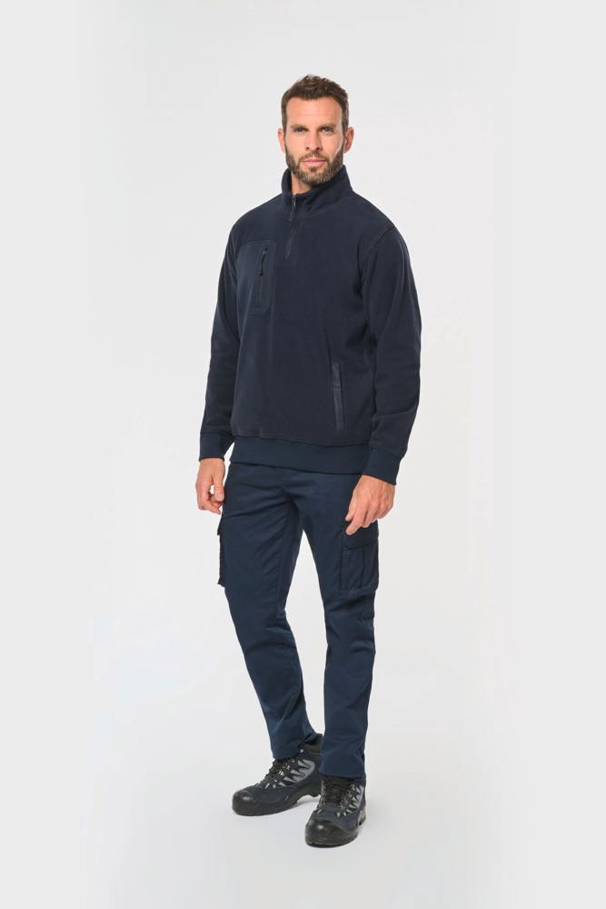 WK905 - Ecologishe fleece met ritskraag unisex