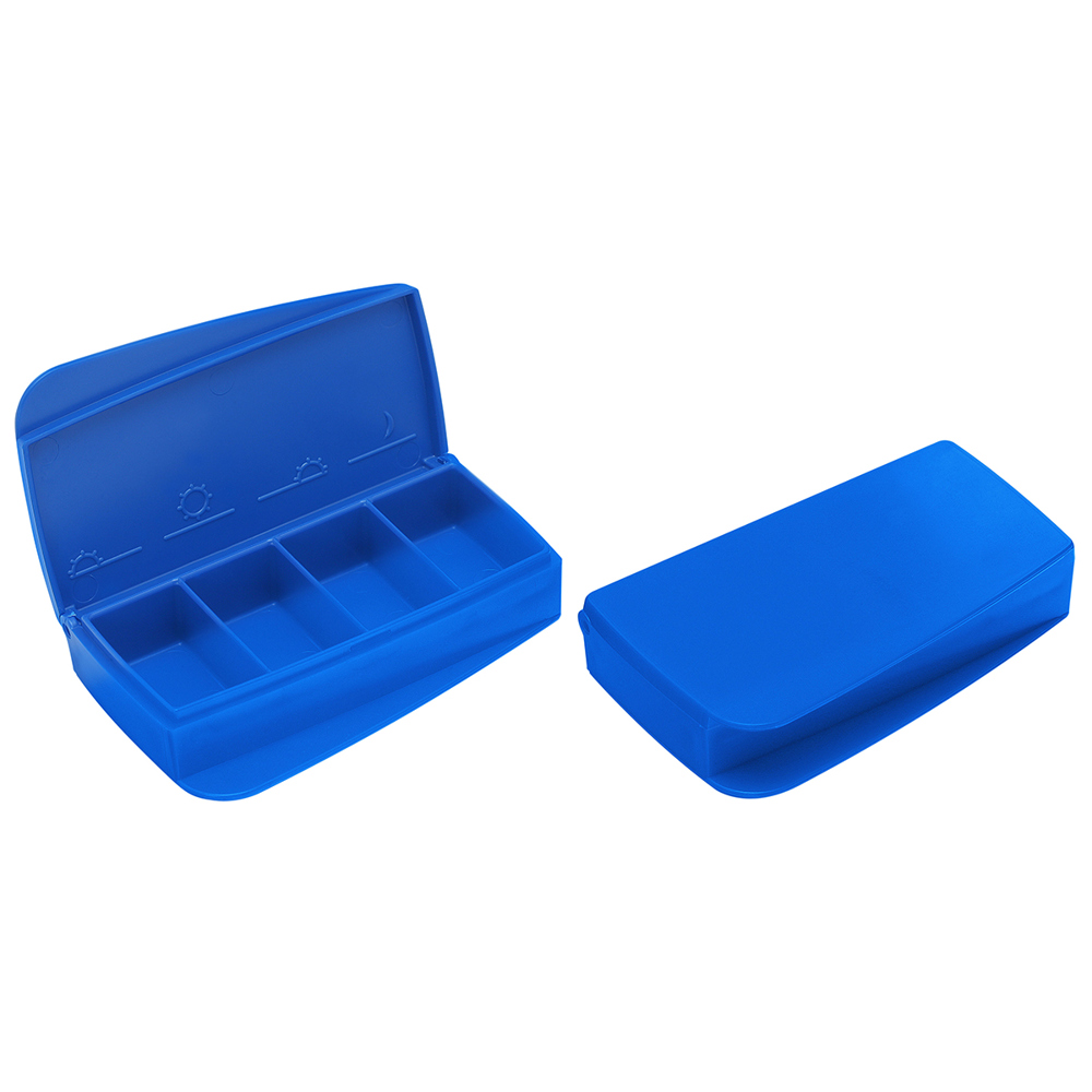 Pillendoosje "Alpha" - blauw/blauw