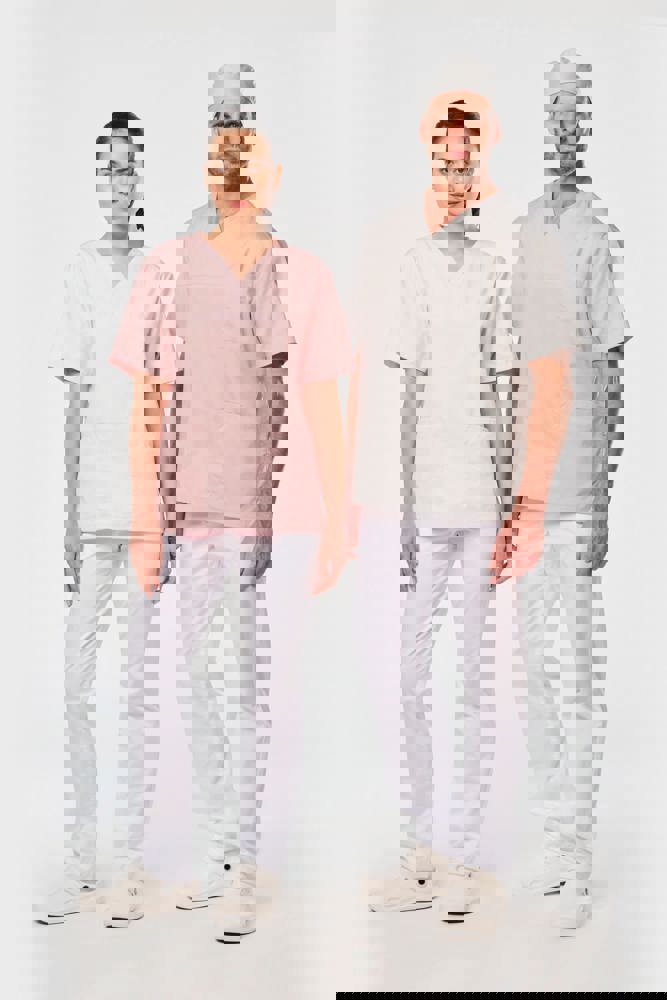 WK507C - Unisex tuniek met korte mouwen in polykatoen