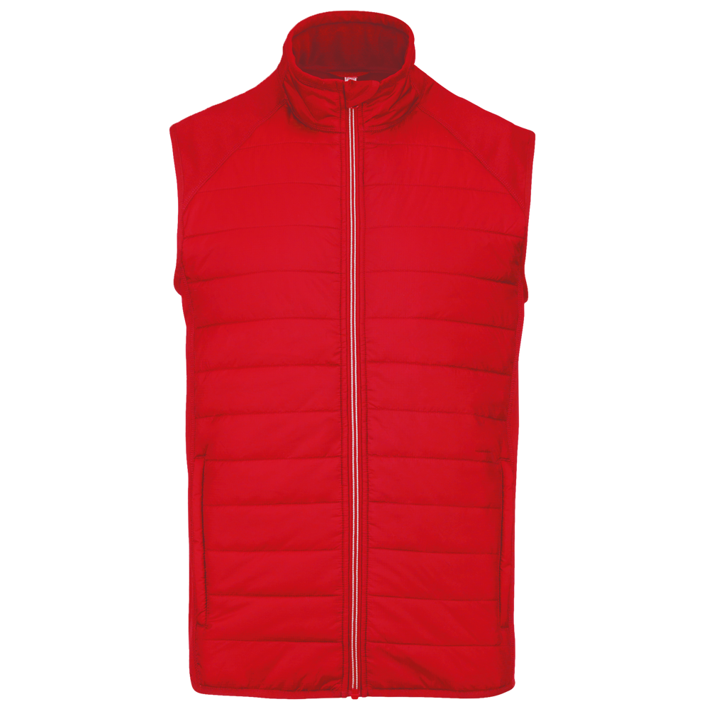 PA235 - BODYWARMER IN TWEE STOFFEN - Sporty Red