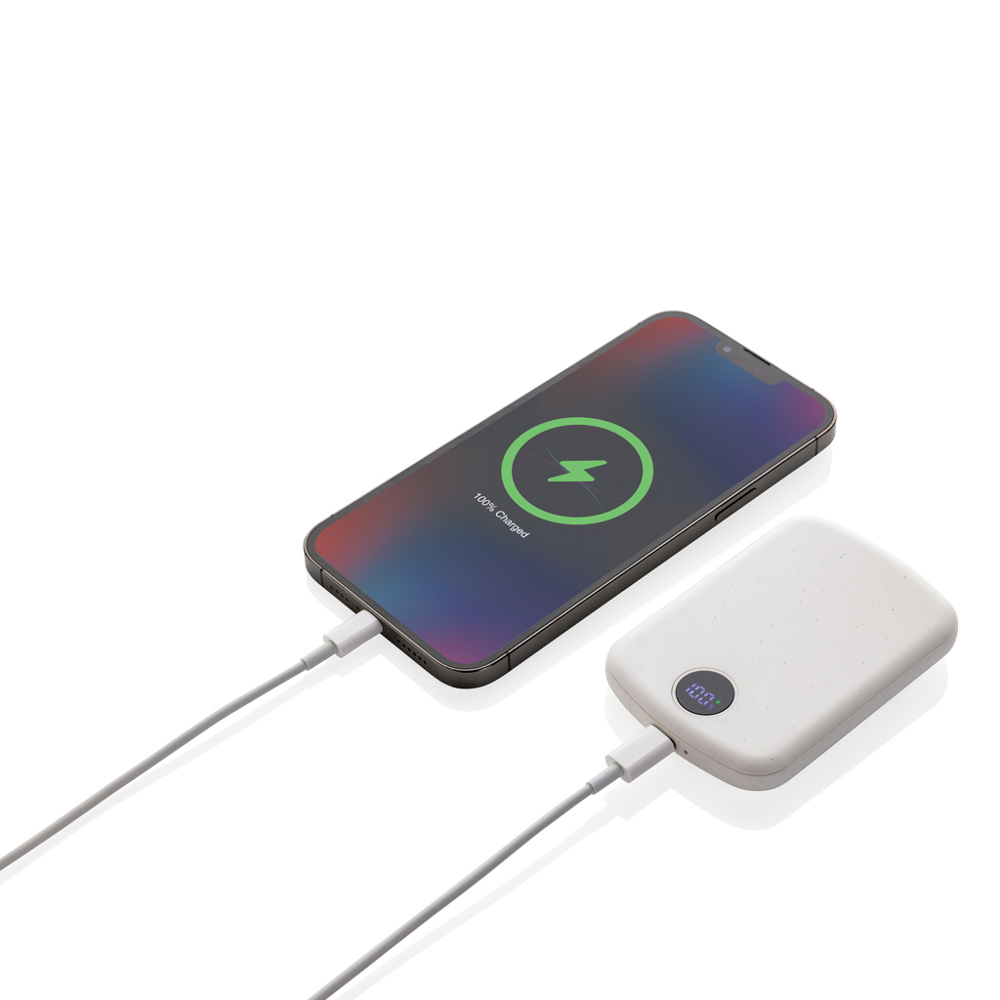 MagBoost gerecycled plastic 5000 mah magnetische powerbank