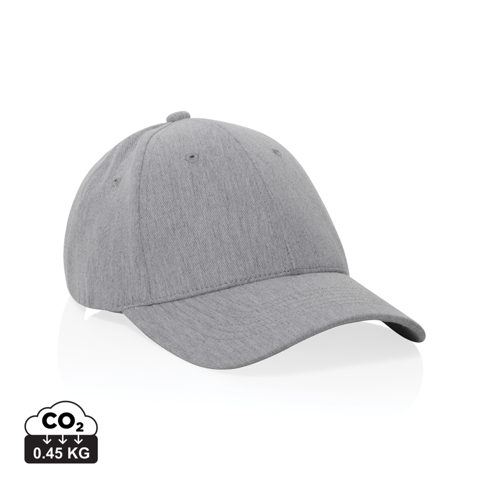 Milo AWARE™ recycled heather 6 paneel cap 200gr