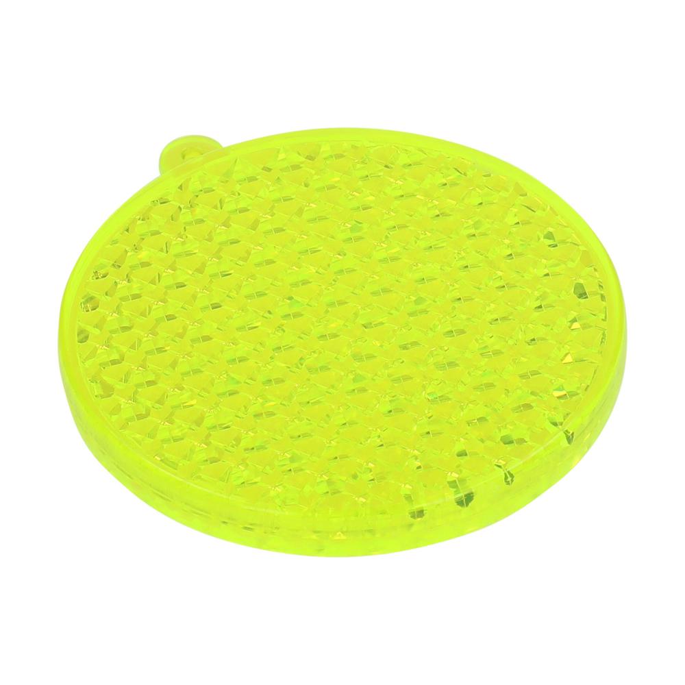 Reflector "Rond" - transparant-geel